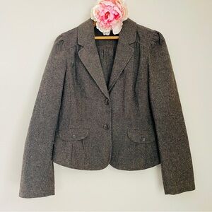 LOFT Classic Brown Women's Blazer Jacket Large
